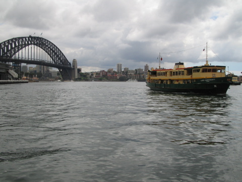 Bridge and ferry