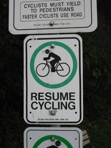 Resume Cycling